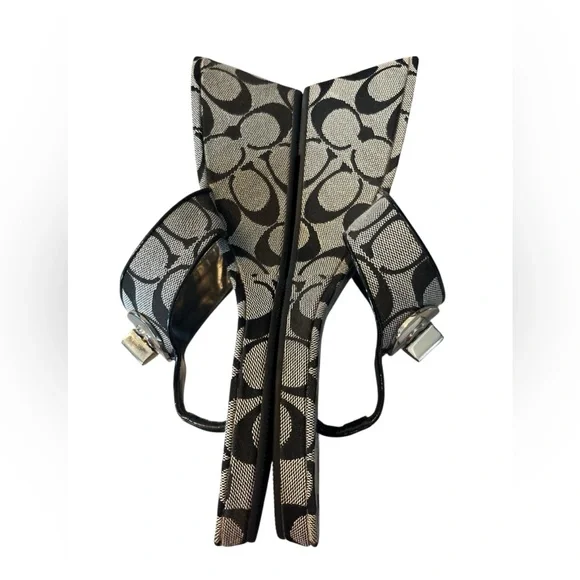 Coach Logo Noble Women’s Wedge Shoes Size 10 Black - Picture 3 of 12